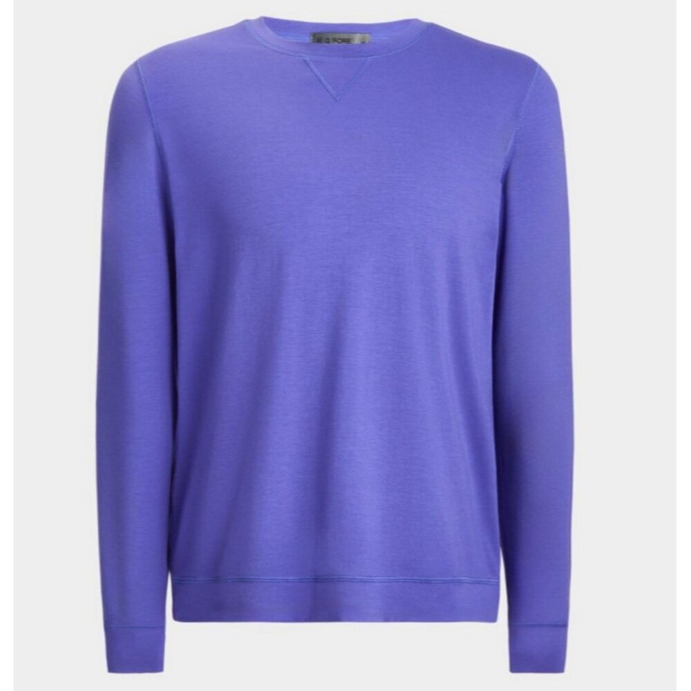G/Fore Luxe Crewneck Pullover Mid Layer Shirt Purple ( XL )